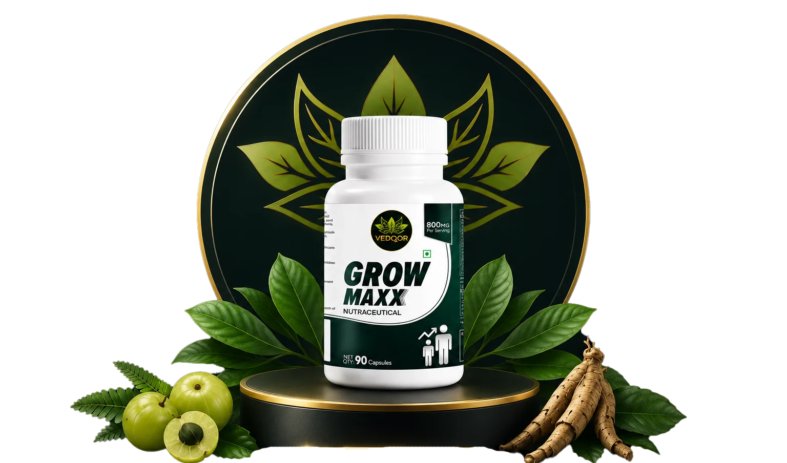 VEDQOR Grow Maxx Capsules – 90 Capsules